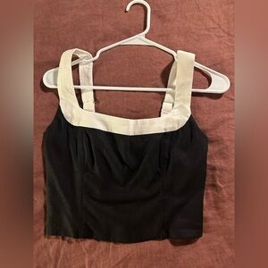 Abercrombie & Fitch Linen Crop Top